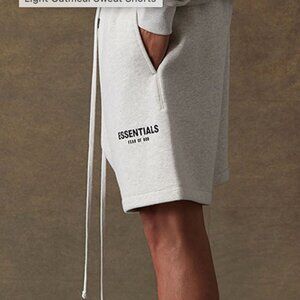 Essentials Fear of God light oatmeal shorts - L - NWT